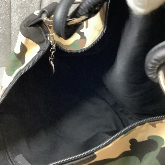 Teresa Cambi Firenze Camouflage Canvas Large Hobo - Picture 12 of 13